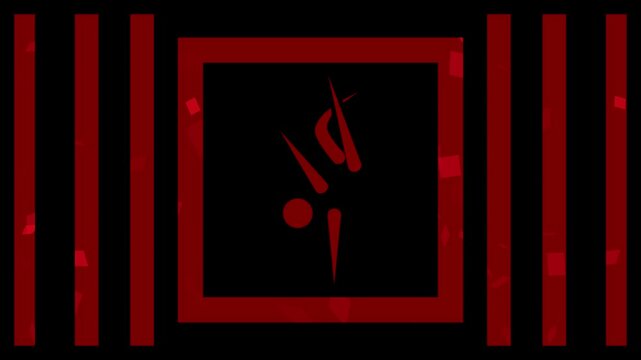 Animation Background for Breaking sport symbol