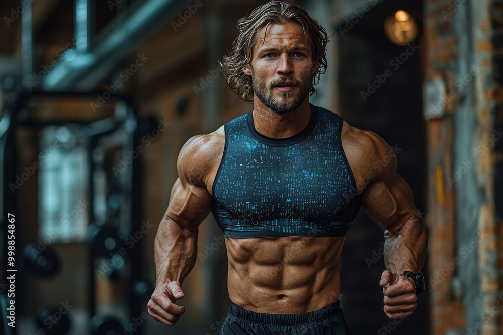 Poster an ai program developing personalized workout plans based on fitness goals and progress. concept of 