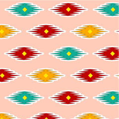 pattern with ikat digital shirt design.