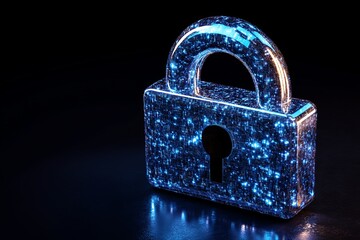 Business Internet Cyber Security Network Concept, flat illustration showcasing abstract connections and protective measures, ideal for web banners with ample space for text.