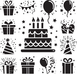 set of boxes and gifts