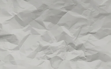 Crumpled white paper texture background.