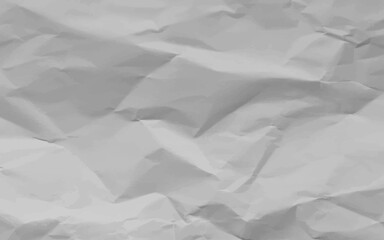 Crumpled white paper texture background.