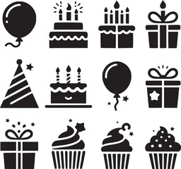 Birthday Icon Set