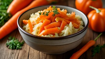  Deliciously vibrant carrot and rice salad