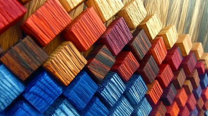 Obraz premium Abstract 3D Cube Art Collection: Geometric Designs, Textures, and Colorful Patterns