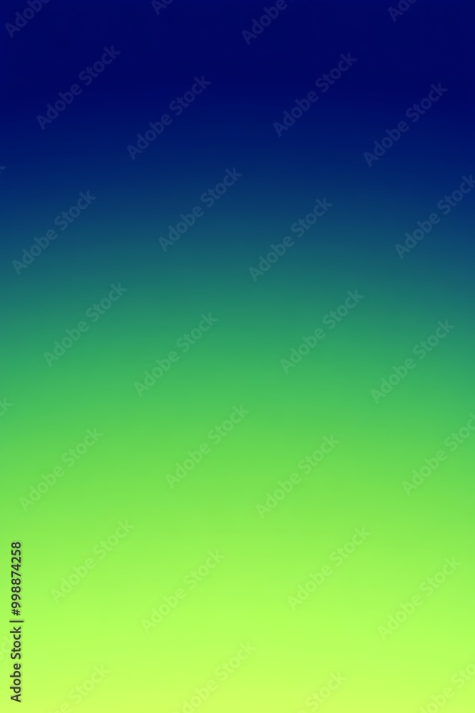 Poster an artistic backdrop showcasing a smooth gradient transition between vibrant green and calming blue 