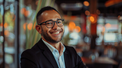Obraz premium An entrepreneur in an emerging market building a personal brand to connect with local and international audiences.