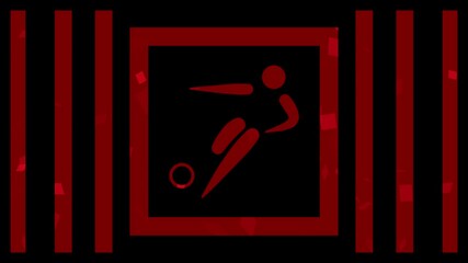 Animation Background for Football sport symbol - Powered by Adobe