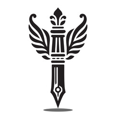  Pen and ballpeen Creative Style silhouette vector  