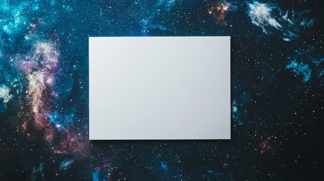Galaxy Creative Blank Sheet Design Template. - Powered by Adobe