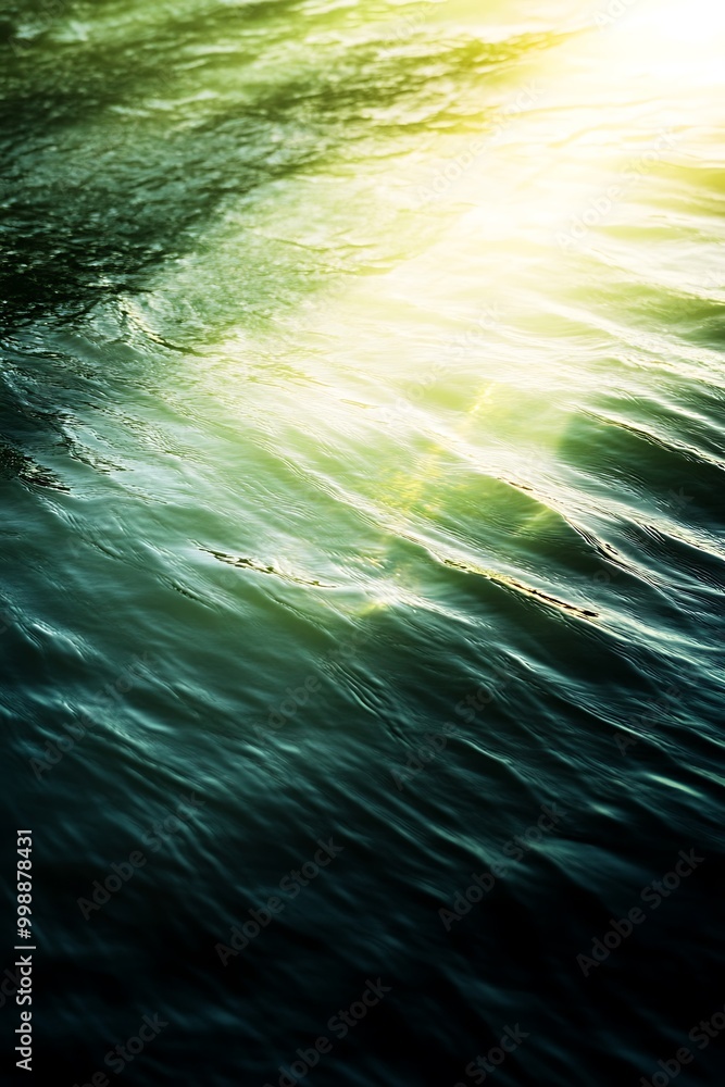 Poster a gracefully transitioning green and white gradient background, featuring delicate blending of color