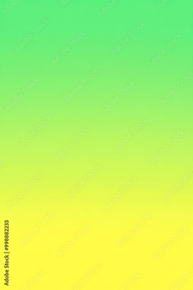 Poster a smooth green and yellow gradient backdrop, blending the hues seamlessly to create a balanced, gent