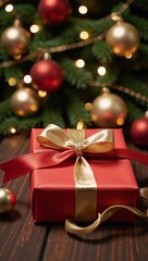Festive Merry Christmas  Happy New Year backdrop design