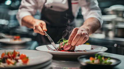importance of presentation and plating in a restaurant setting, and how it enhances the dining experience.