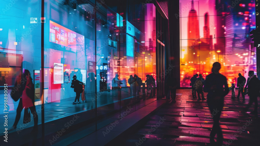 Wall mural a comparison of brand management practices across industries, focusing on brand consistency and cust