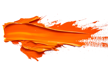 Abstract splash acrylic colorfull orange brush stroke oil paint smear line 