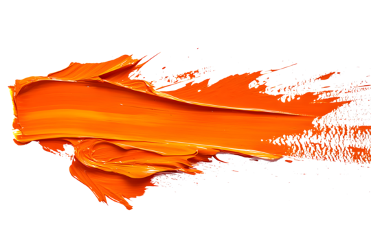 Abstract splash acrylic colorfull orange brush stroke oil paint smear line 