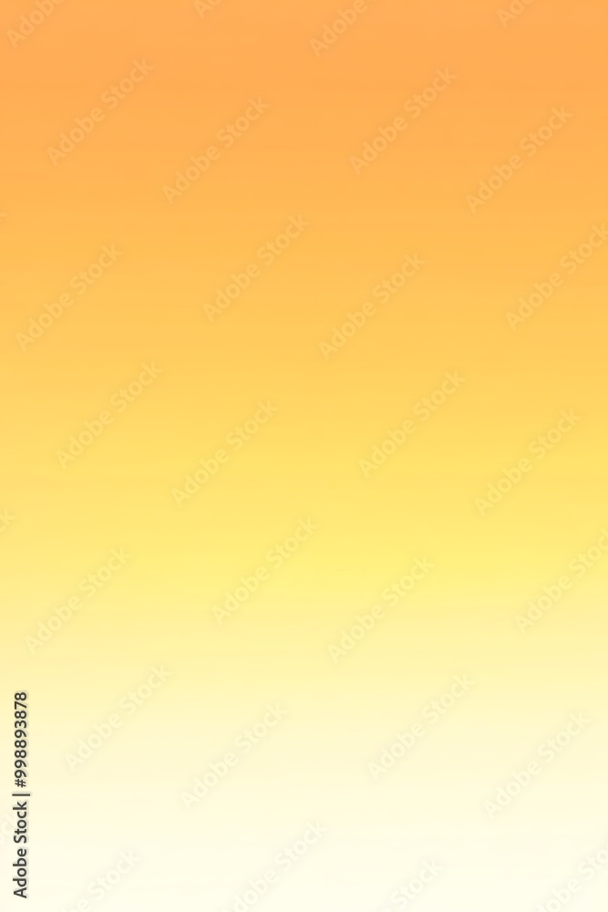 Poster smoothly blended yellow and beige gradient backdrop creating a soft, muted ambiance ideal for minima