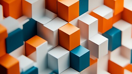 Obraz premium Abstract 3D Cube Art Collection: Geometric Designs, Textures, and Colorful Patterns