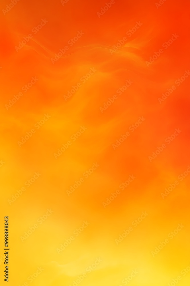 Poster dynamic harmony of orange and yellow: a smooth gradient backdrop creating a seamless blend of vibran