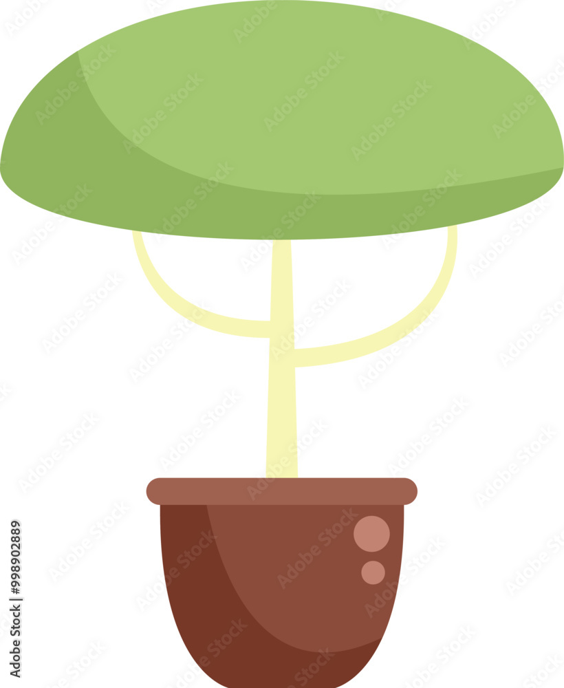 Poster Small tree is growing in a pot, symbolizing nature and growth