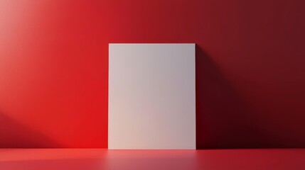 Red Glass Creative Blank Sheet Design Template.