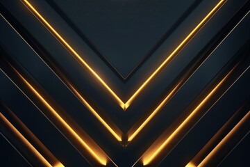 Obraz premium A black and gold background with a diamond shape in the middle, generative ai image