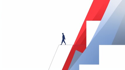 an upward arrow with a person climbing