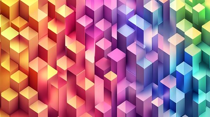 Abstract 3D Cube Art Collection: Geometric Designs, Textures, and Colorful Patterns