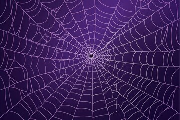 Obraz premium illustration, dark purple background with a spider web pattern Generative AI