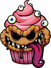 Ice cream Creepy and Cute: Unique Halloween Character Designs for Festive Themes