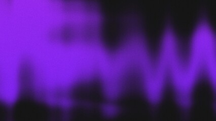 Noisy grainy texture with a gradient from purple to black, forming an abstract banner or poster header backdrop design.