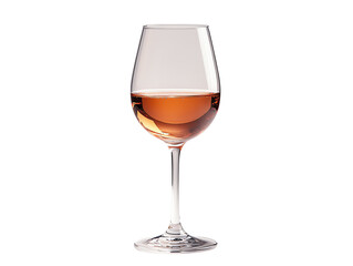 Elegant wine glass filled with refreshing rose. Perfect for celebrations or casual gatherings, showcasing sophistication.
