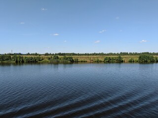 the river in the summer