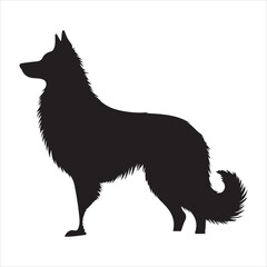 Dog animal minimalist black graphic dog Silhouette