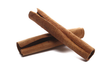 Cinnamon stick isolated on white