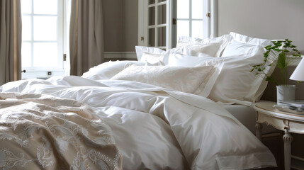 A guide to bedding set shopping, from selecting the right materials to choosing the perfect design for your bedroom.