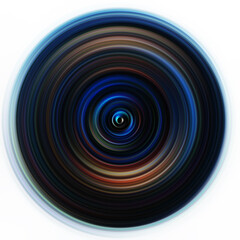 Colorful radial motion effect. Abstract rounded background. Color curves and sphere. Multi color gradient rings and circles wallpaper. Colored texture backdrop and banner.