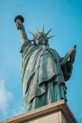 Fototapeta premium Majestic Bottom Up View of the Stature of Liberty