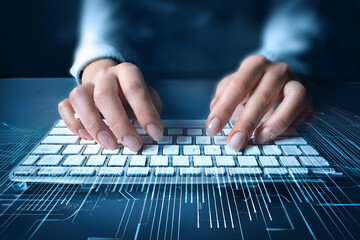 Personne tapant sur son clavier