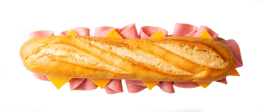 Bocadillo de mortadela y queso