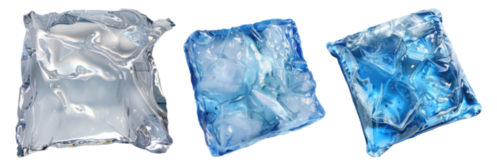 Injury ice pack for relief isolated on transparent background