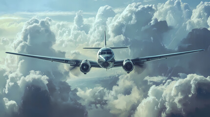 airplane in the sky