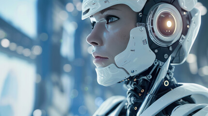 Fototapeta premium A startup using AI-powered advertising to drive conversions, with machine learning algorithms optimizing ad spend.