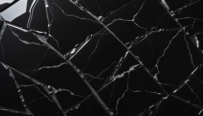 A glossy, black obsidian texture with high reflectivity and subtle depth in its polished surface.