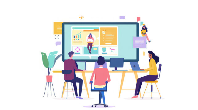 A tech startup using online advertising to build brand awareness and attract early adopters, focusing on innovative product features.