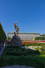 Obraz premium Last among the six sculptures in the baroque gardens, Salzburg, Austria