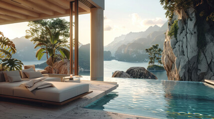 A visual of a luxury hospitality brand's marketing campaign, showcasing high-end amenities and unforgettable guest experiences.