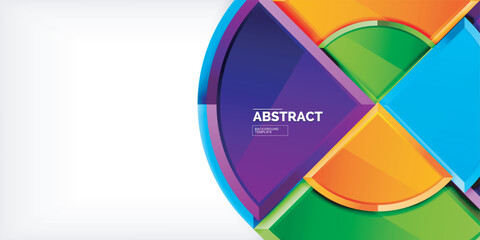 Triangle circles background. Vector Illustration For Wallpaper, Banner, Background, Card, Book Illustration, landing page